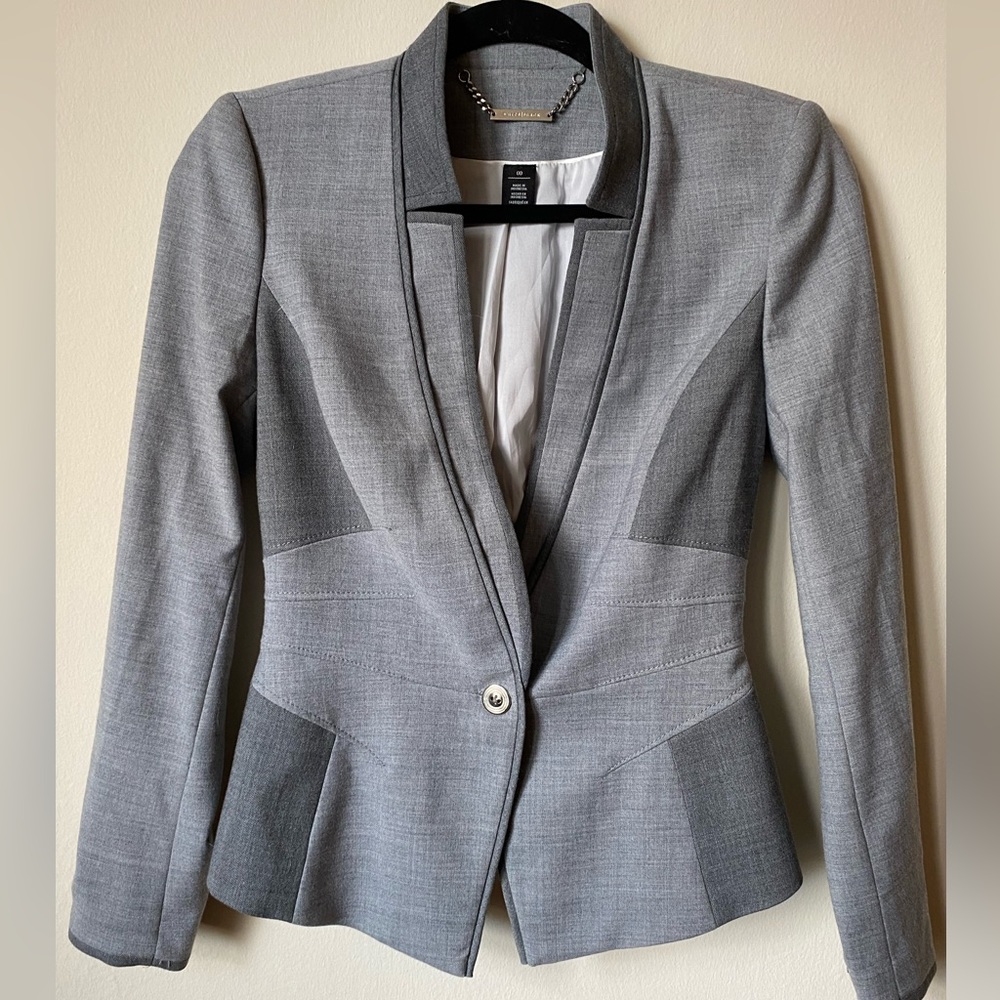 tailored grey toned blazer